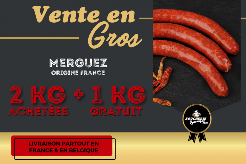 2kg+1kg  GRATUIT Merguez