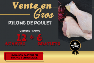 12+6 GRATUITS Pilons de poulet