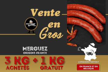 3kg+1kg  GRATUIT Merguez