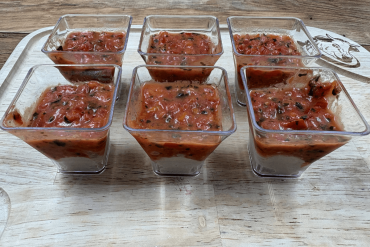 Verrines tartare de tomates...