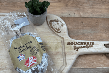 Saucisse sèche courbé label...