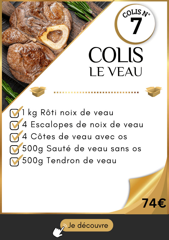 Colis pas cher à base de veau économique