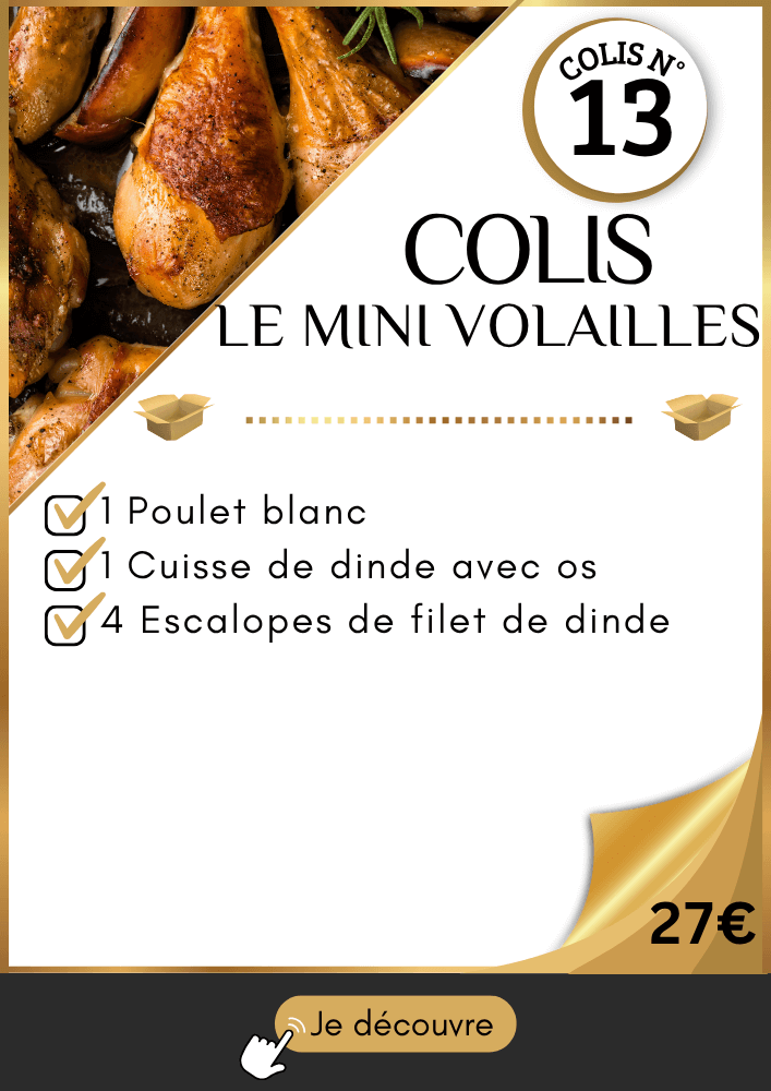 Colis pas cher à base de volailles petite quantité