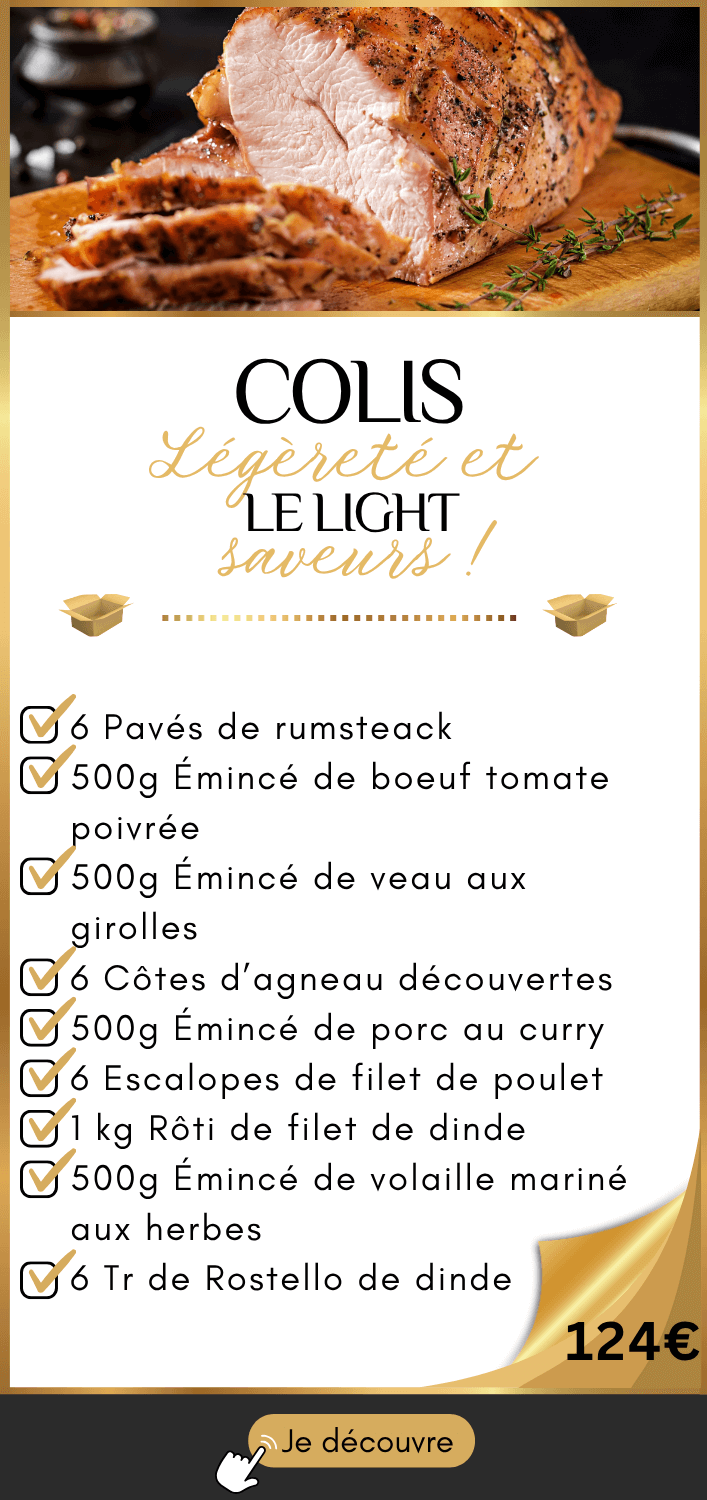 colis pas cher pour 6 personne avec viande de qualité