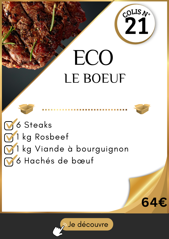 Colis économique de viande de boeuf