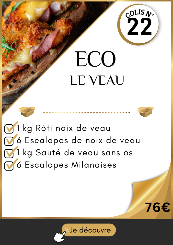 Colis économique de viande de veau