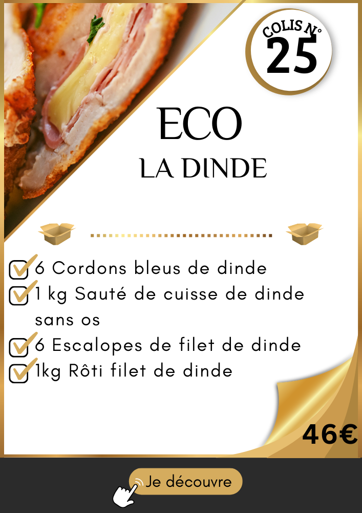 Colis économique de viande de dinde